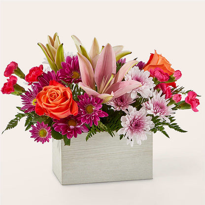 Boîte Bouquet "Lumière de ma vie"