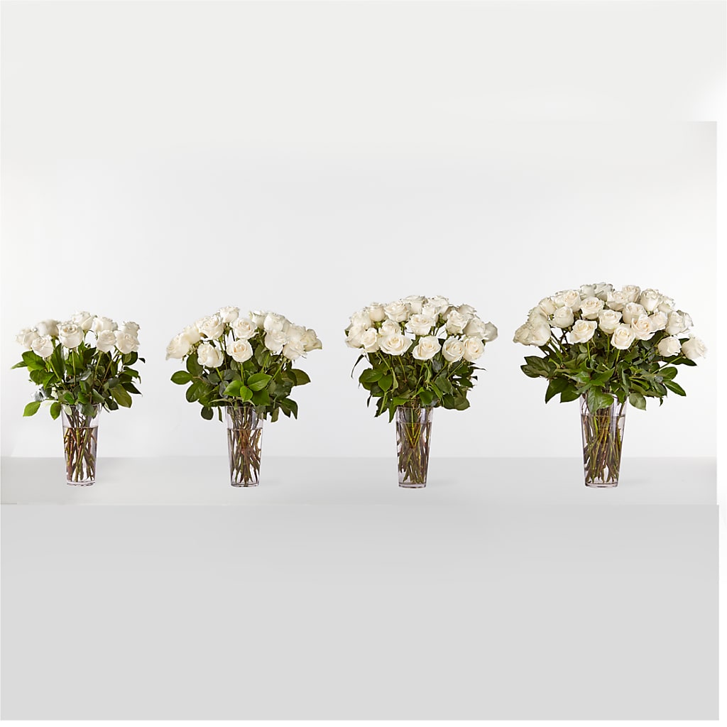 Long Stem White Rose Bouquet –  Gift Z, Lake Worth FL