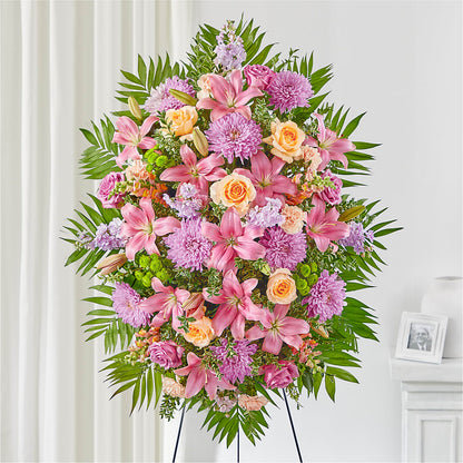 Arreglo fúnebre vertical "Amor y Luz"
