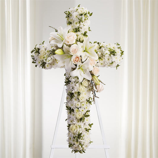 Gerbe de fleurs pour un hommage spirituel