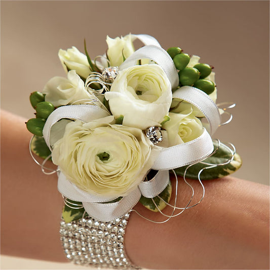 Bracelet de mariée blanc